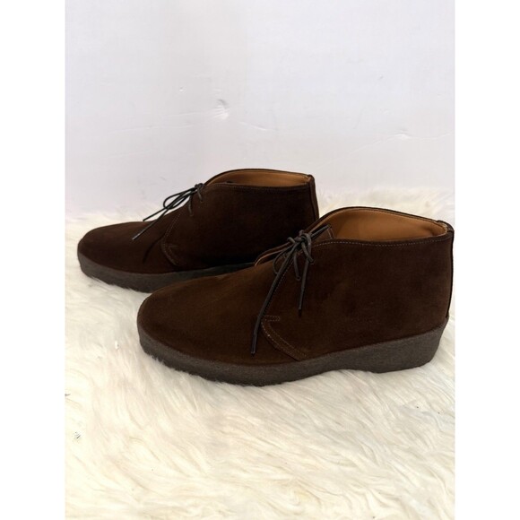 Sanders Hi-Top Chukka Boots Men 7.5 US Playboy Steve McQueen Polo Snuff Suede